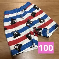 ミキハウス DOUBLE.B ベビー水着 クマ柄 赤青白