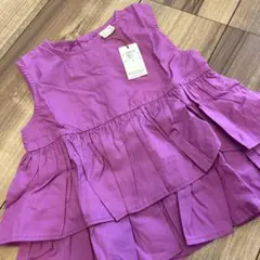 紫色 ノースリーブタンクトップ 80(S)