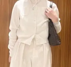 Caban キャバン　カーディガン　トゥモローランド　ホワイト