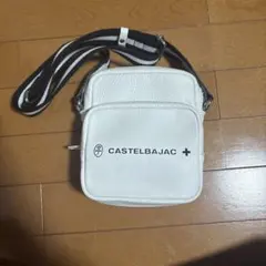 CASTELBAJAC ホワイト 牛革ショルダーバッグ