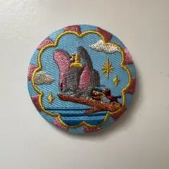 ディズニー 刺繍缶バッジ ダンボ