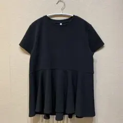 アダプト・リテイリング　ぺプラムTシャツ　カットソー　半袖　ブラックのサムネイル