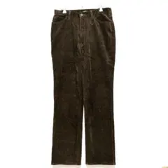 美品♥ サムシング ストレートパンツ 裾ストレート コーデュロイ【33×32】茶