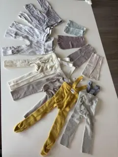 ベビー　サスペンダーレギンス　タイツ　レッグウォーマー　レギンス　新生児〜72