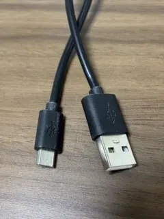USB-A to Micro USBケーブル ブラック