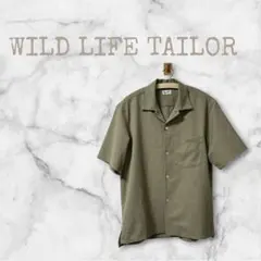 WILD LIFE TAILOR オープンカラーシャツ M リネンライクのサムネイル