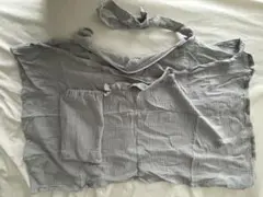 ワイヤー入り授乳ケープ　ブルーグレー