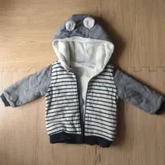 PETIT BATEAU ストライプフードアウター 24m/86cm