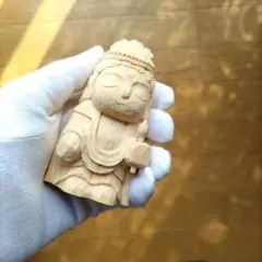 小さな木彫りの六地蔵さま - メルカリ