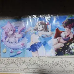 ラバーマット ホロカ ホロライブ サマー・ホログラム マリン そら こより ラバーマット ホロカ ホロライブ サマー・ホログラム マリン そら