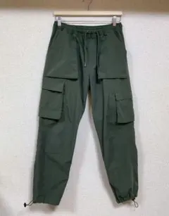 MAISON CLUB 　カーゴパンツ 　軽量素材オリーブグリーン　Lサイズ