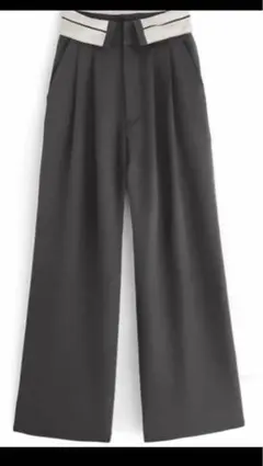 【GRL】ウエスト折り返しパンツ