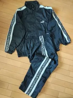 PUMA ブラック ウィンドブレーカー 上下セット