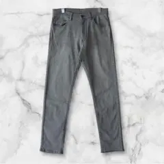 UNIQLO/グレー ストレッチストレートデニム W76〜79