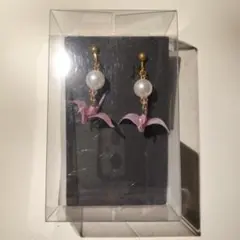 折り紙イヤリング　ハンドメイド