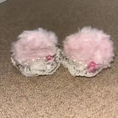 ピンク フリル付き ディズニー　カチューシャ　ピン　平成