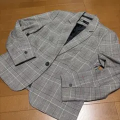 ZARA チェック柄 テーラードジャケット EU 46