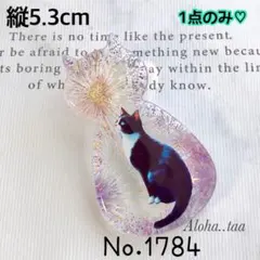 同梱100円引❤️No.1784 レジン ヘアゴム ♡ 猫 ネコ ねこ ♡