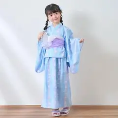 メゾピアノ 紫陽花柄 浴衣【接触冷感・吸水速乾】 マルチ 130 新作