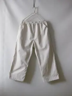 コットンコーデュロイアイボリーイージーパンツ