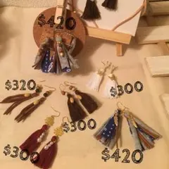 送料込 300円〜420円 プチプラ タッセルピアス