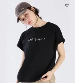 TO★h by agnès b. ブラック半袖Tシャツ