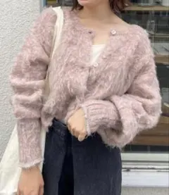 カスタネ　ニットカーディガン　ロングタイプ