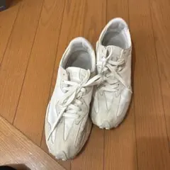 new balance ホワイト スニーカー