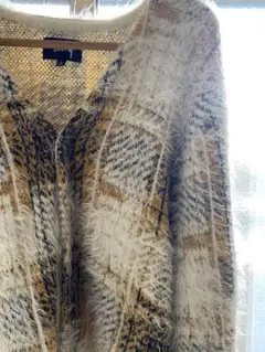 STUSSY/ステューシー HAIRY PLAID CARDIGAN