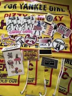 ヒステリックグラマー ショッピングバッグ 5枚 ステッカーセット売り