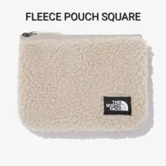 海外！ノースフェイス　ポーチ　フリース　もこもこ　クリーム