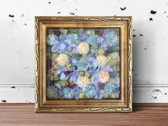 ウェディング フラワーボックス ブルー