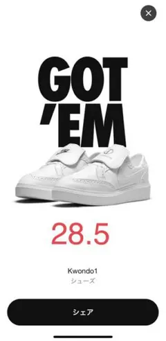 NIKE ナイキ Kwondo 1 White 28.5 G-DRAGON