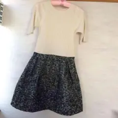 美品 JILL by ジルバイ ジルスチュアート ニット ツイード ワンピース