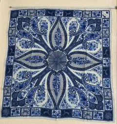 LANVIN ランバン シルクスカーフ USED 大判80cm イタリア製