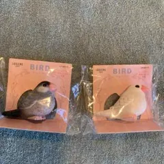 セリア　文鳥　ミニオブジェ　置物　2個セットのサムネイル
