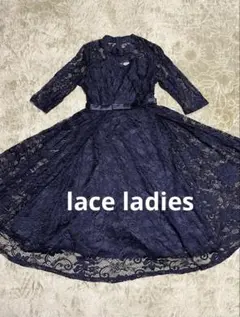 ［LACE LADIES ］黒レースワンピースM