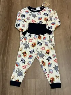 アンパンマン ダダンダン　バイキンマン　腹巻き付き　長袖　パジャマ　95