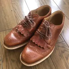 コールハーン 【8.5M】 茶 レザー ウィングチップ