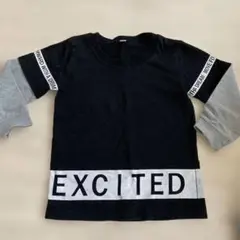 EXCITED プリント 長袖Tシャツ