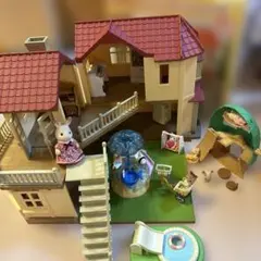 シルバニアファミリー♡あかりの灯る大きなお家とまとめて売り