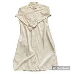 ユニクロ　シャツワンピース　ロングスカート　カジュアル　 春　秋　S