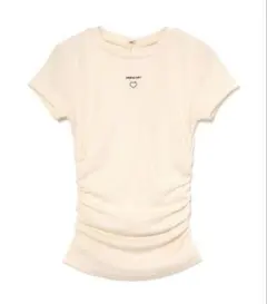 andmary Mary logo ribbon tops beige - メルカリ