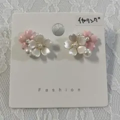 さくらのイヤリング　ハンドメイド
