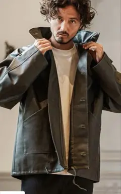 【CAMBIO(カンビオ)】フェイクレザーブルゾン　Mサイズ　ほぼ未使用