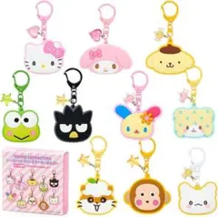 サンリオキャラクター シークレットラバーミラーキーホルダー　バッドばつ丸