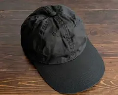 キジマタカユキ　6パネル　コットンキャップ　黒ブラック