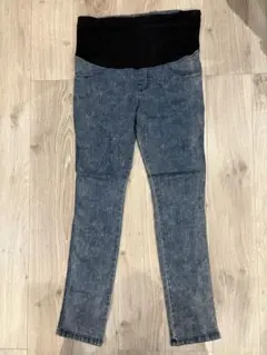 マタニティパンツ デニムブルーM