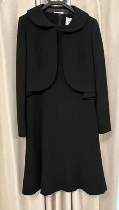 礼服 PERSON'S ブラックワンピーススーツジャケット付き