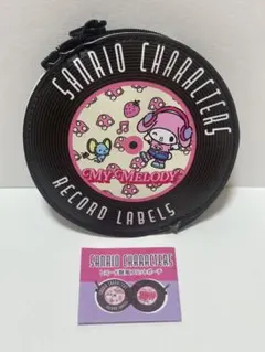 【お値下げ中】 マイメロディ　サンリオキャラクターズ　レコード盤風フラットポーチ